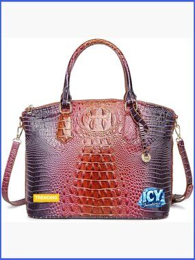 Faux Leather Satchel Tote Bag Crossbody Shoulder Handbag